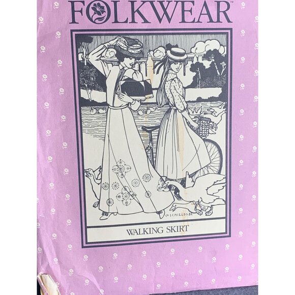 Folkwear 209 Walking Skirt Sewing Pattern Sizes 6 to 16 Womens Victorian Style - Picture 2 of 4